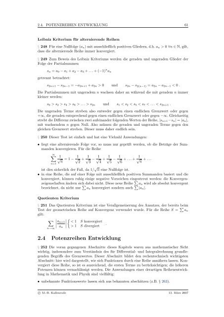 Mathematik fÃ¼r Physiker - Numerische Physik: Modellierung