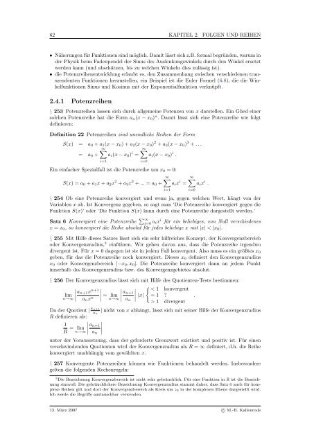 Mathematik fÃ¼r Physiker - Numerische Physik: Modellierung