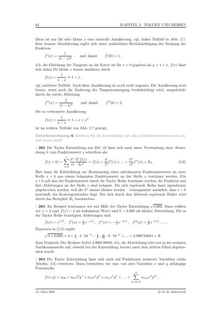 Mathematik fÃ¼r Physiker - Numerische Physik: Modellierung