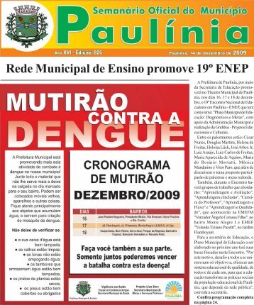 Rede Municipal de Ensino promove 19Âº ENEP - Prefeitura Municipal ...