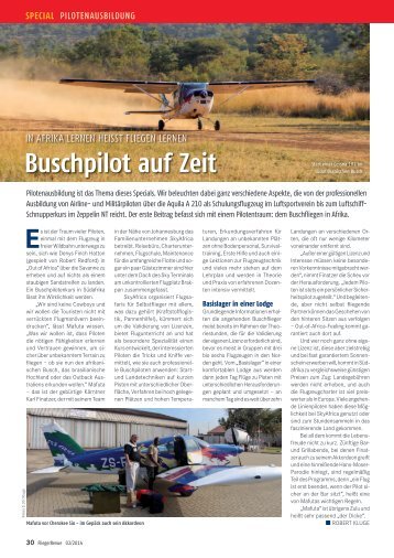 Buschpilot auf Zeit - Fliegerrevue