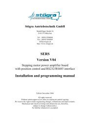 manual sers_v120601_e.pdf - STÃGRA Antriebstechnik GmbH