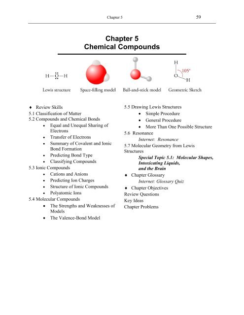 Chapter 5 Chemical Compounds An Introduction To Chemistry Chapter 5 Chemical Compounds An Introduction To Chemistry