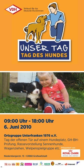 VDH Plakat - Schweizer Sennenhund-Verein fÃ¼r Deutschland e.V. ...