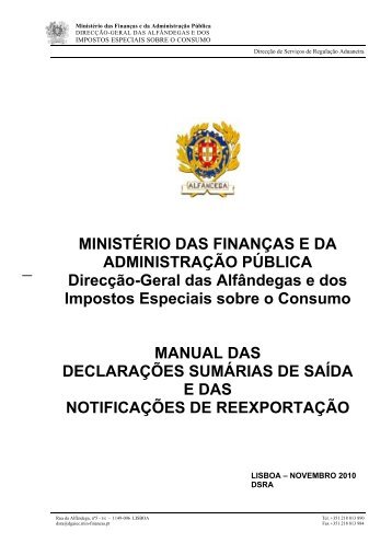 MINISTÃRIO DAS FINANÃAS E DA ADMINISTRAÃÃO PÃBLICA ...
