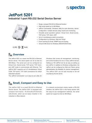 JetPort 5201 - Spectra Computersysteme GmbH