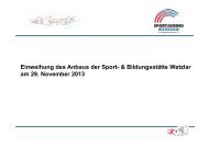 Veranstaltung in der Sport- & BildungsstÃ¤tte Wetzlar - lsb h ...