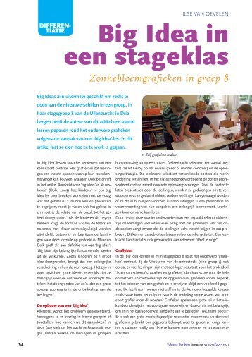 Big Idea in een stageklas - Volgens Bartjens