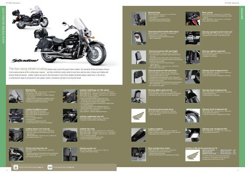 Accessories COMPLETE - Doble Motorcycles