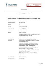 Use of treadmill and wheel exercise to assess ... - Treat-NMD