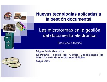 Las microformas en la gestiÃ³n del documento electrÃ³nico - Ongei