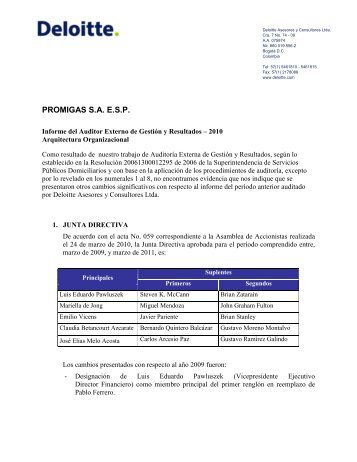 promigas saesp - Sistema Unico de Informacion de Servicios PÃºblicos