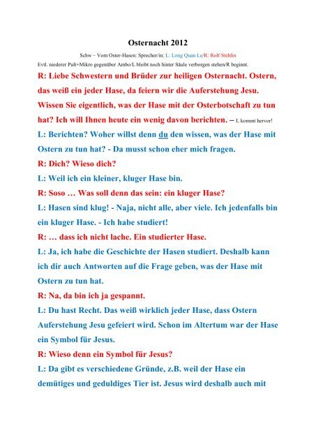 Liebe Schwestern Und Bruder Zur Heiligen Osternacht Ostern Das