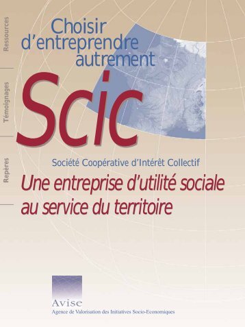 SCIC : une entreprise d'utilitÃ© sociale au service du territoire - Avise