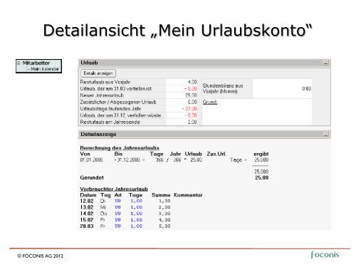 Mein Kalender - Foconis AG