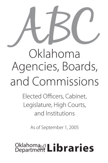 Abc - Oklahoma Department of Libraries