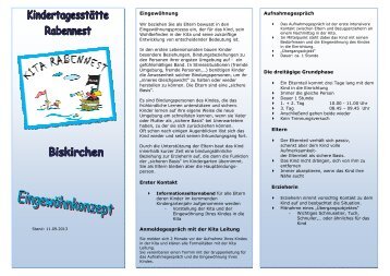 Eingewöhnungskonzept