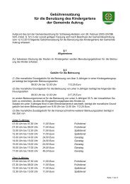 Gebührensatzung für den Kindergarten 2014 - Amt Mittelholstein