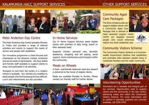 Kalamunda Home And Community Care (HACC) Services - Shire of ...