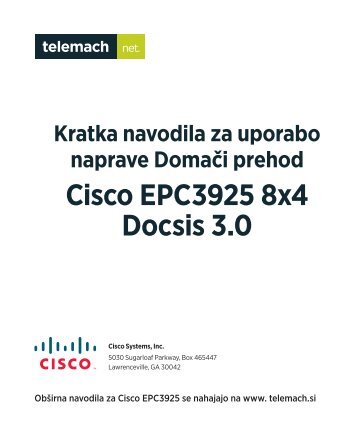 Cisco EPC3925 8x4 Docsis 3.0 - Telemach