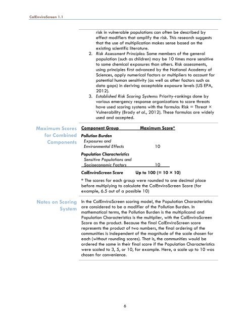 CalEnviroscreen Version 1.1 - OEHHA - State of California