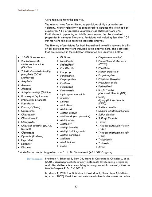 CalEnviroscreen Version 1.1 - OEHHA - State of California