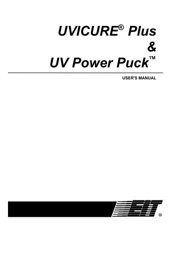 UviCure Plus User Manual