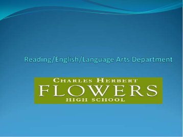 Reading/English/Language Arts Department - Prince George's ...