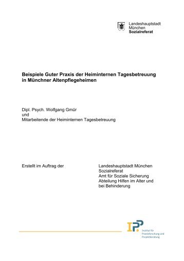 Angebote der Heiminternen Tagesbetreuung (HiT ... - IPP MÃ¼nchen