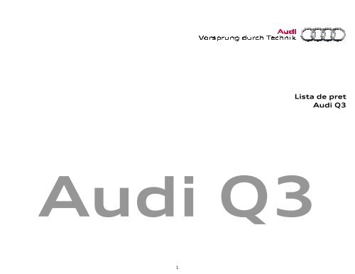 Descarcare lista de pret - PDF - Audi Romania