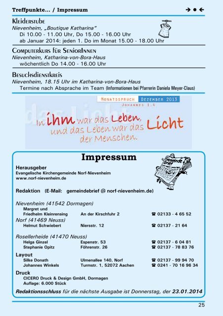 Januar/Februar 2014 - von DF 2 JB