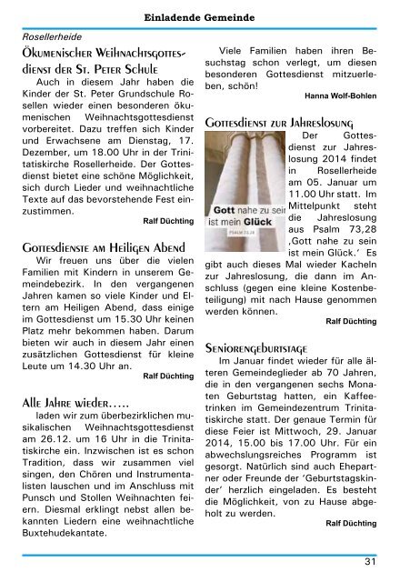 Januar/Februar 2014 - von DF 2 JB