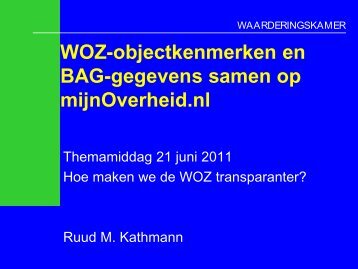 WOZ-objectkenmerken en BAG-gegevens samen op mijnOverheid.nl