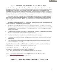 grant proposal form mission development fund complete this form ...