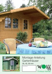 Montage-Anleitung Gartenhäuser - onlineshop-baumarkt