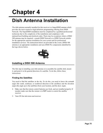 Chapter 4 Dish Antenna Installation - DBSInstall.com