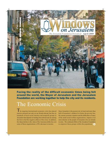 Windows April 2009 - Jerusalem Foundation