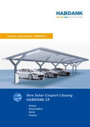 Prospekt HABDANK CP Solar Carport System - Habdank-PV