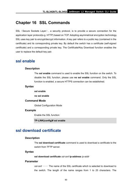 CLI Guide - TP-Link