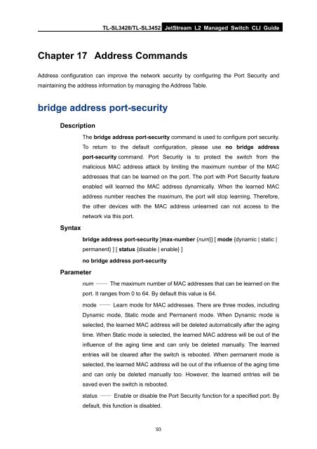 CLI Guide - TP-Link