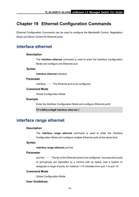 CLI Guide - TP-Link