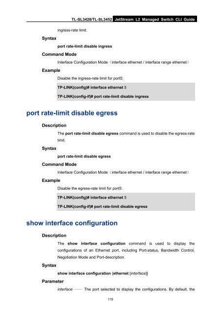 CLI Guide - TP-Link