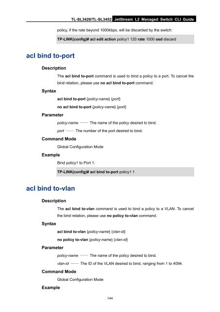 CLI Guide - TP-Link