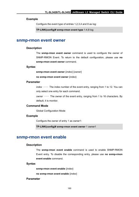 CLI Guide - TP-Link