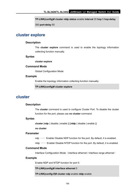 CLI Guide - TP-Link