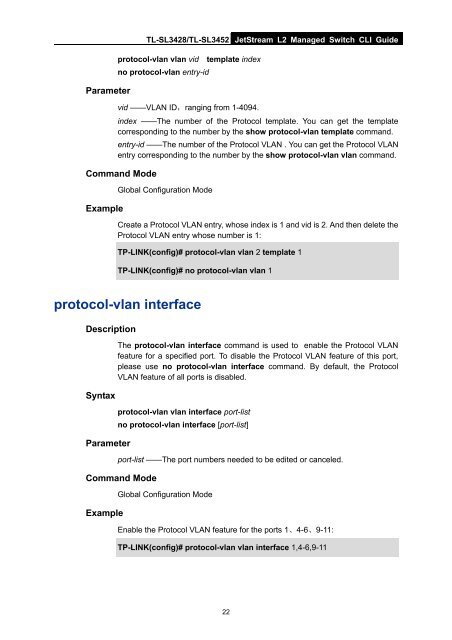 CLI Guide - TP-Link