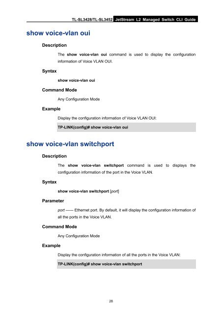 CLI Guide - TP-Link