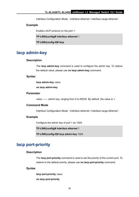 CLI Guide - TP-Link