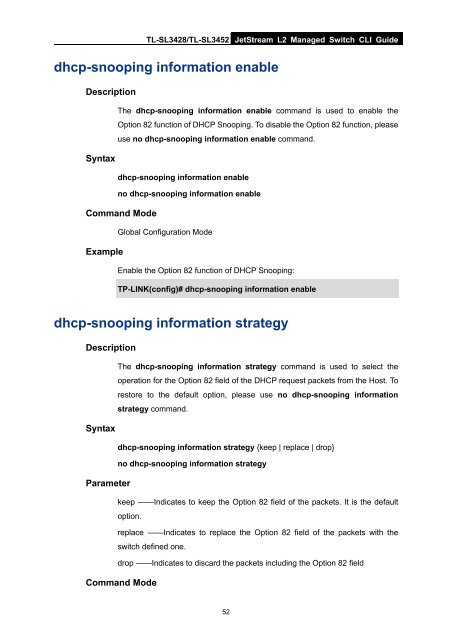 CLI Guide - TP-Link