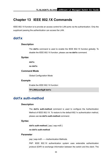 CLI Guide - TP-Link